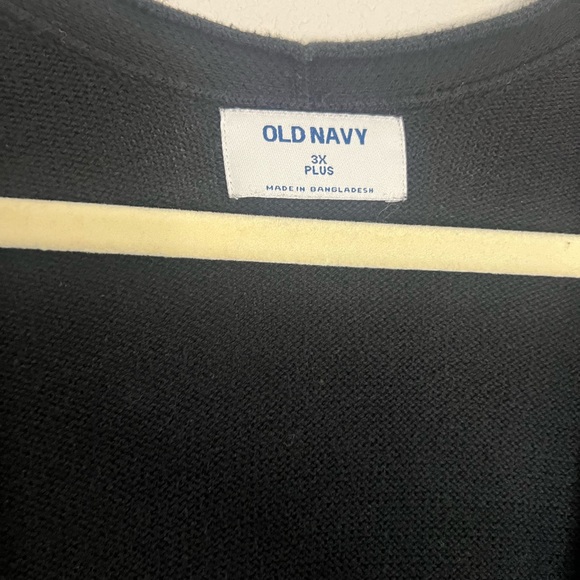 3X Plus Old Navy Black Long Cardigan with Front Pockets - Picture 2 of 2
